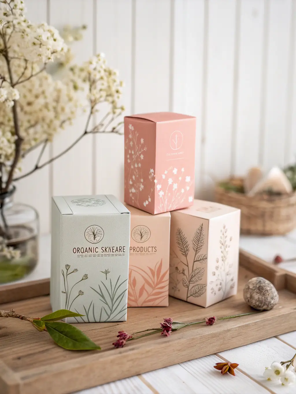 A visually appealing image of a selection of natural skincare products used in beauty treatments, highlighting the commitment to quality at LotusWellness.co.nz.